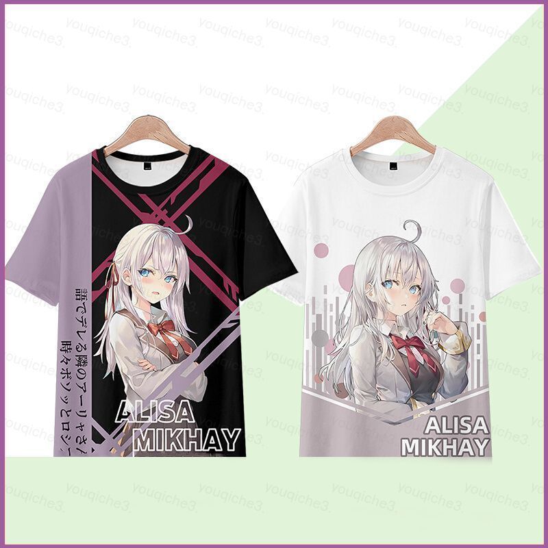 SY3 Alya Áo Thun Anime Tay Ngắn Cosplay 3D Phù Hợp Mùa Hè