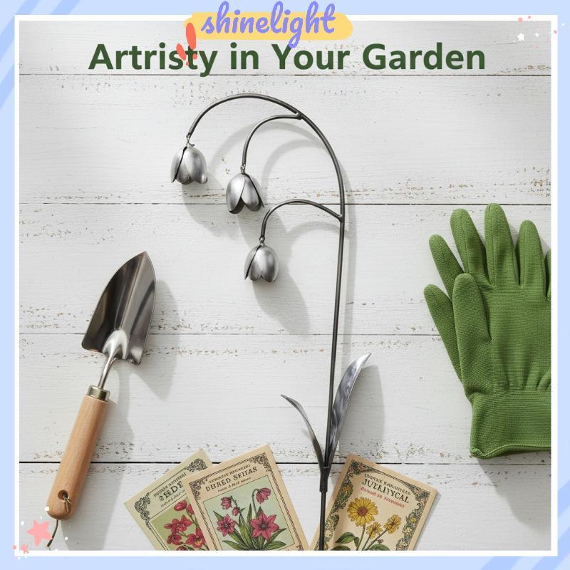 [shinelight] Kim Loại Lily Of The Valley - Trang Trí Sân Vườn, Nghệ Thuật Kim Loại Phế Liệu, Trang T