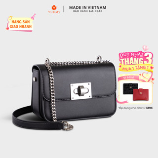 Túi Yuumy (Thời trang nữ size 18 phối khóa xoay - Túi đeo chéo da Seasand YN142)