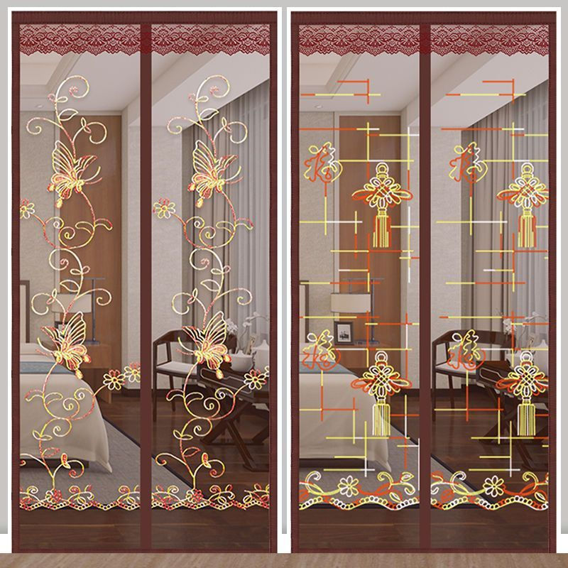 New high-end home-use magic adhesive bedroom door curtain for summer, self-adhesive mosquito-proof s