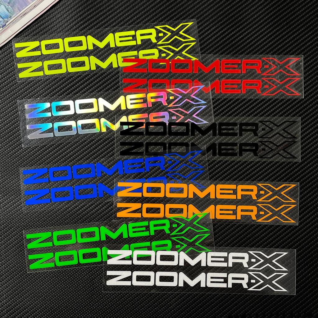 2 Miếng Dán Logo Zoomer-X Cho Zoomer X Scooter Đề Can Trang Trí Thân Thể