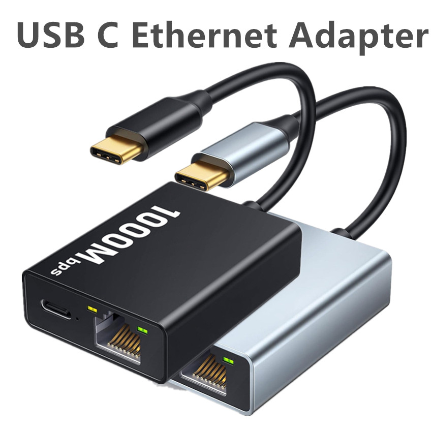Bộ chuyển đổi Ethernet USB C sang RJ45 cho Chromecast Google TV Gigabit Plug Play