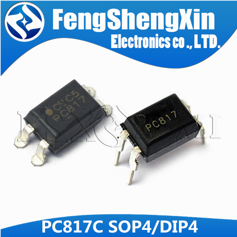 100 Cái / lốc PC817C DIP4 SOP4 PC817-C DIP SOP PC817 C DP817C EL817C SOP-4 DIP-4 Optocoupler