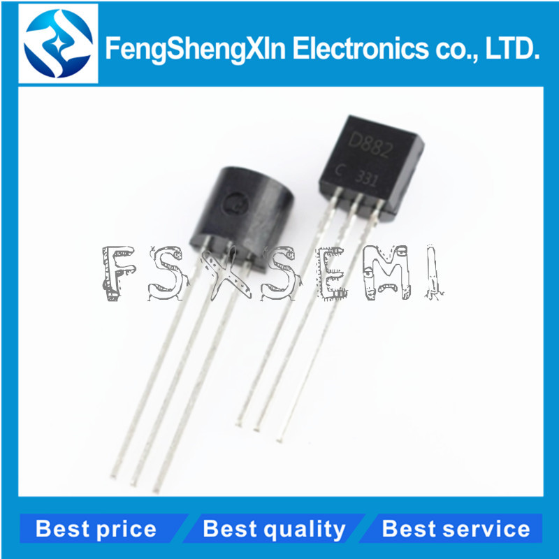 100 Cái / lốc 2SD882 D882 Transistor TO-92