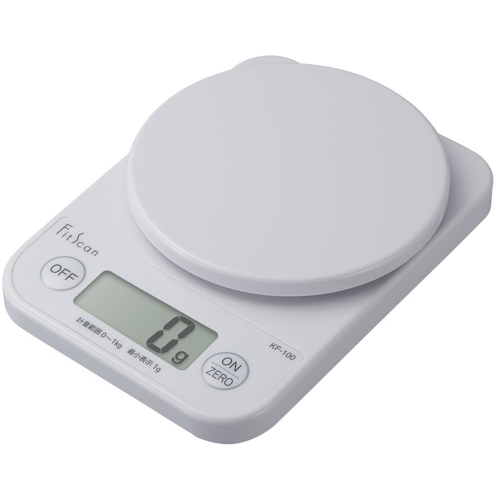 Compact Digital Kitchen Scale by Tanita - Accurate Measurement Up to 3kg in 1g Increments, Available