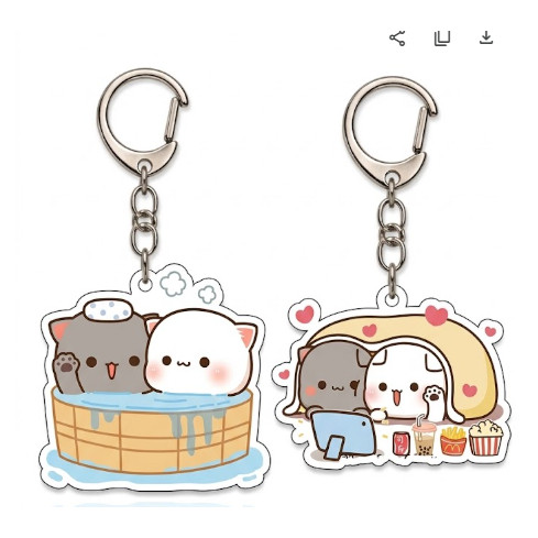 Móc khoá Cặp đôi Peach và Goma