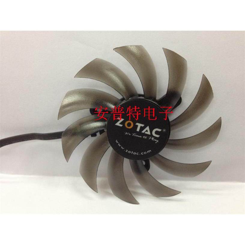 Zotai 9800GT 9600GT GTS250 Đường kính 7,5CM Vị trí lỗ 3,5 Quạt đồ họa Tắt tiếng