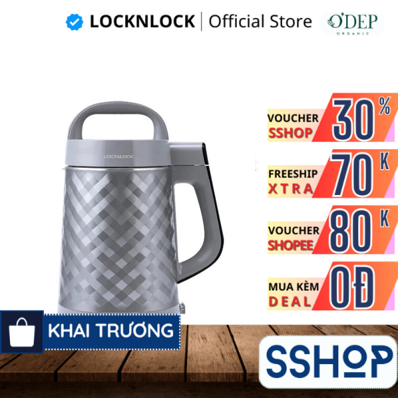 Máy làm sữa đậu nành - 1.2 lít Chính hãng LocknLock EJS221 - SSHOP SSO