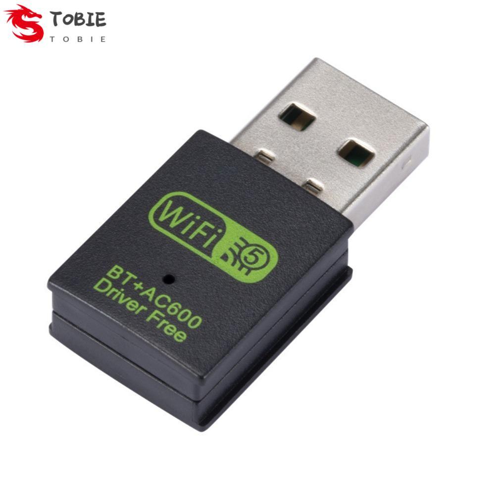 TOBIE BT + AC600 WLAN Dongle, Bộ chuyển đổi mạng Wifi Bộ thu WiFi WLAN Dongle, Card mạng bền bỉ Bộ t