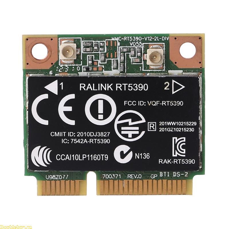 Thẻ Doublebuy RT5390 Half Mini PCIe Wlan SPS 670691-001 cho RaLink HP436 CQ45 SP