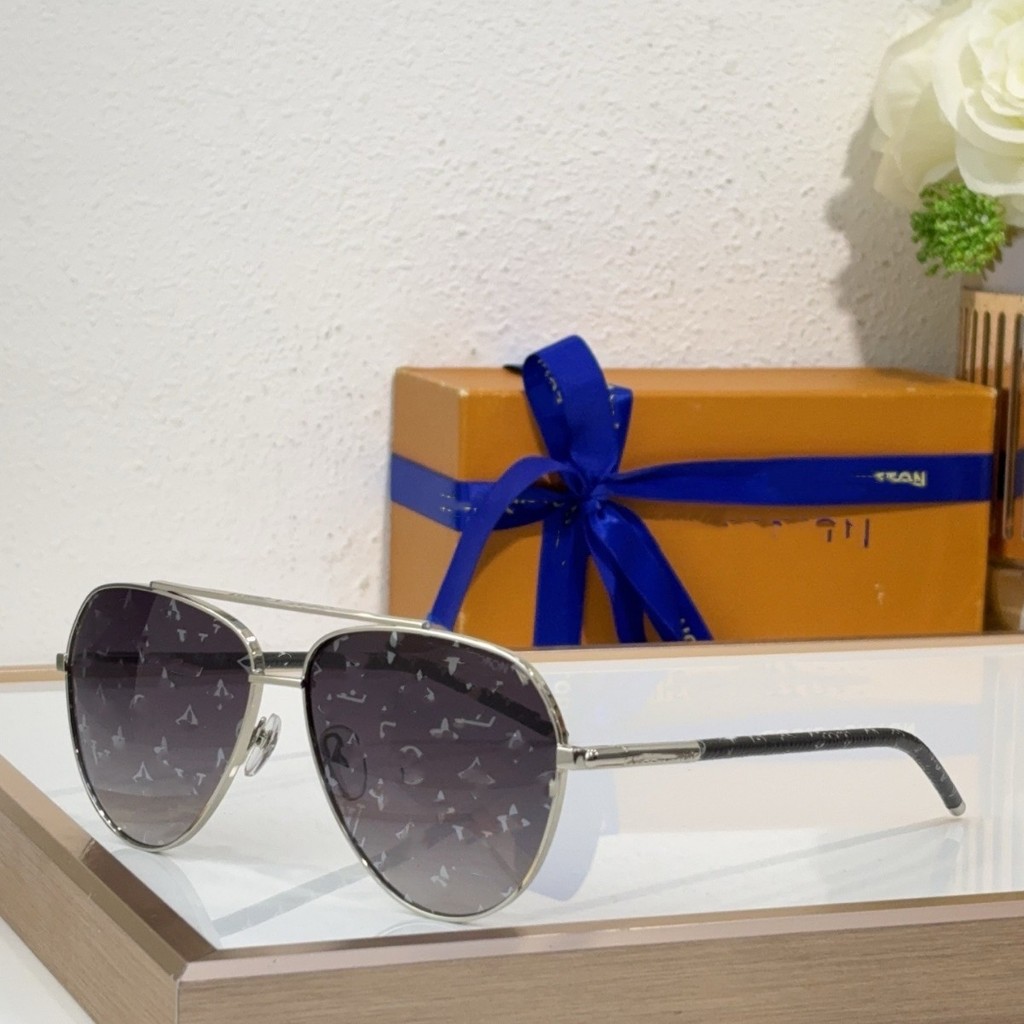 L#* Sunglasses for Women, Personalized Fashion Print, Aviator Frame Sunglasses for Men, Trendy Z1797