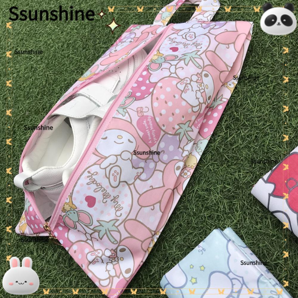 Túi đựng giày SSUNSHINE Sanrio, Hộp đựng giày chống nước hoạt hình, Túi đựng giày Hello Kitty My Mel