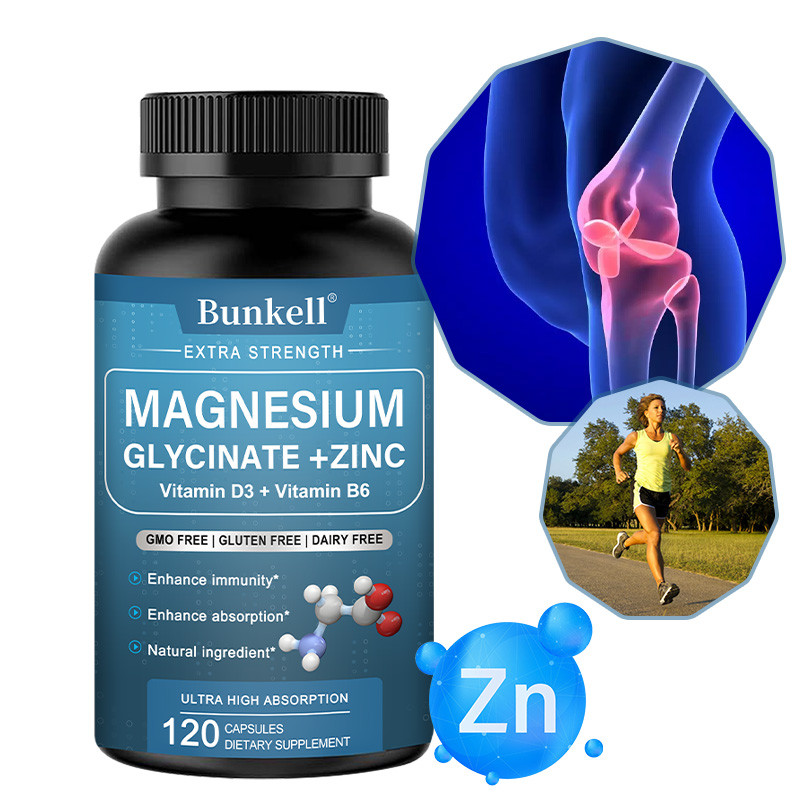 Thực phẩm bổ sung Bunkell Magnesium Glycine - Hỗ trợ sức khỏe cơ bắp, xương khớp, hệ miễn dịch và nã