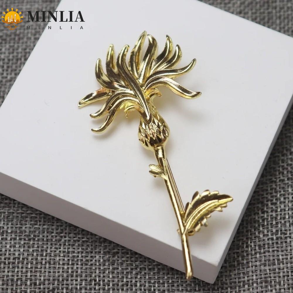 <[CDATA[MINLIA Giày ankle boots nam nữ cổ điển họa tiết hoa, chất liệu kim loại cao cấp, thiết kế mà