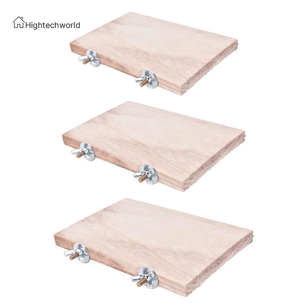 Hamster Platform Pet Wood Stand Toy Station Board Perches Paw Grinding [Hightechworld.vn]