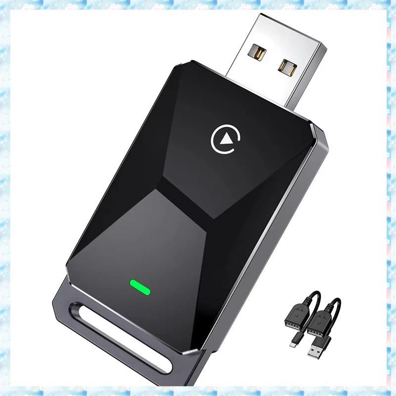 [R Q M U] Có dây sang không dây 2in1 Carplay Android Auto Box Dongle Plug & Play Smart Mini Box Car