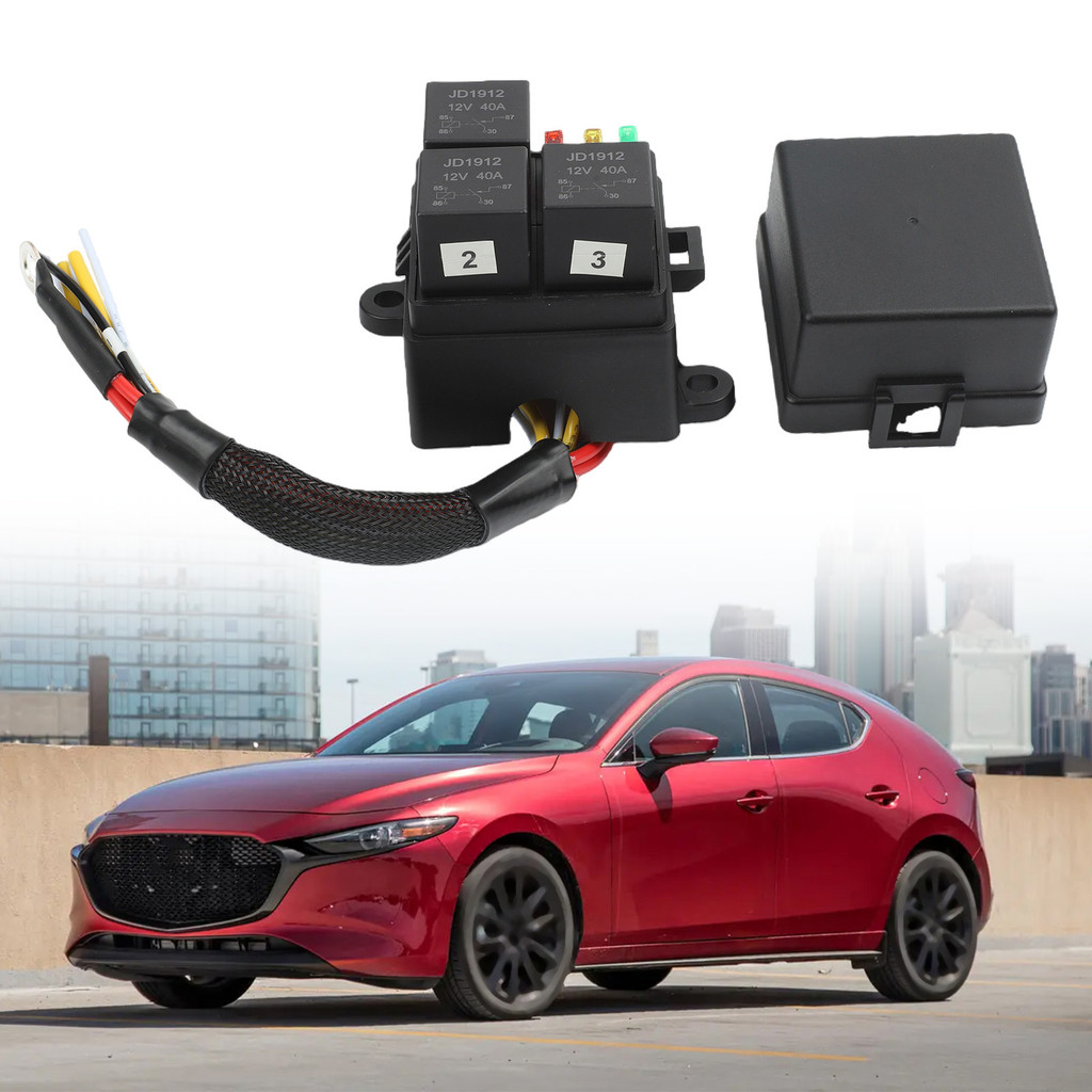 【SUNAGE】Fuse Relay Box ATC/ATO Blade Compatible Pre-wired Harness Included For ATC【HOT Fashion】