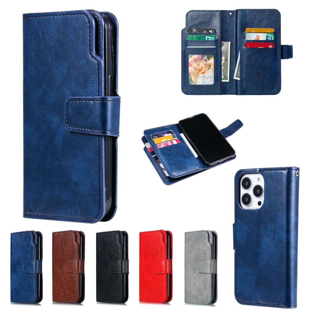 Ốp Lưng Cho Samsung S22 Plus A35 A22 M22 M32 4G Grand Prime Pro Lật Ví Da Từ Tính 9 Khe Cắm Thẻ Đứng