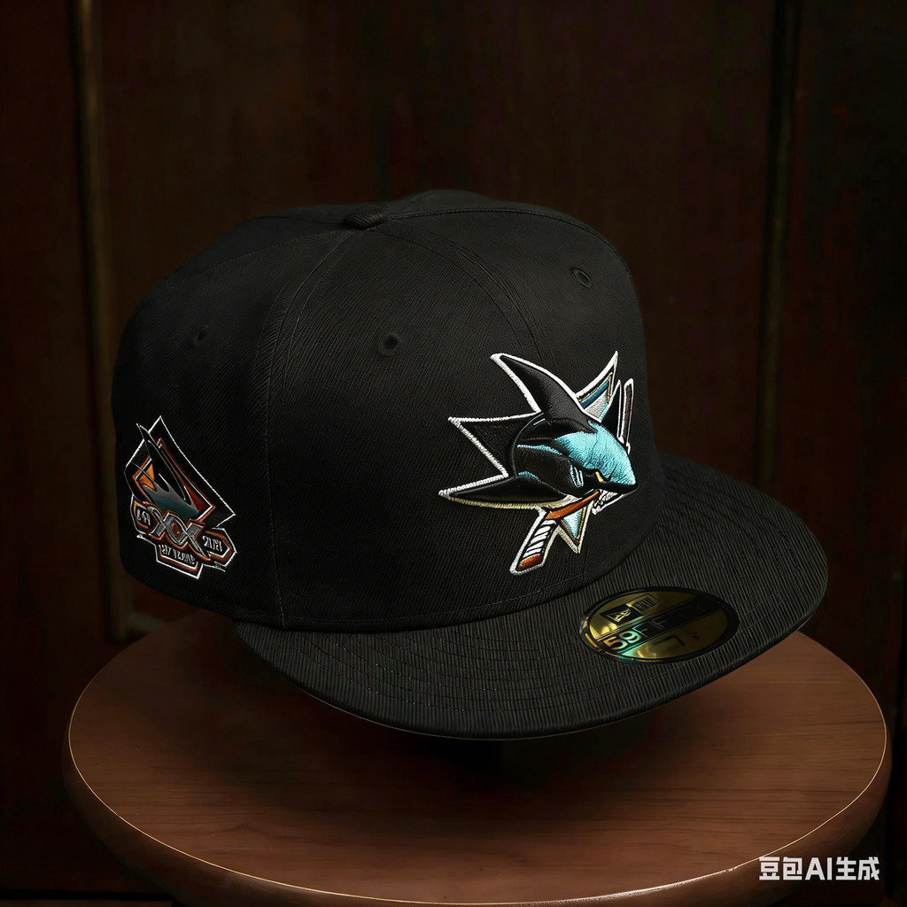 MỚI ERA 59FIFTY NHL SAN JOSE SHARKS ĐEN / GRAY UV FITTED CAP DVCU RD37
