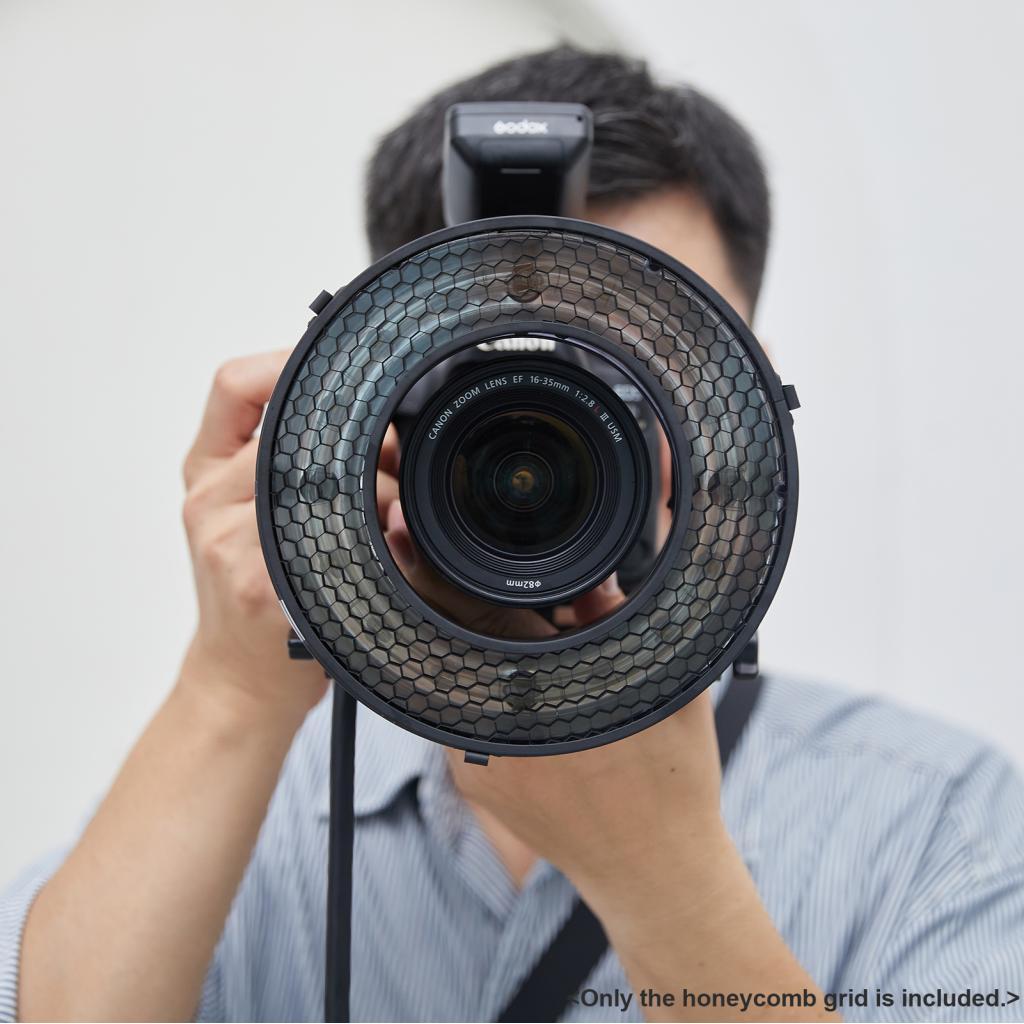 Godox R200-HC40 40° Flash Chất liệu kim loại lưới tổ ong cho phụ kiện máy ảnh đầu vòng R200