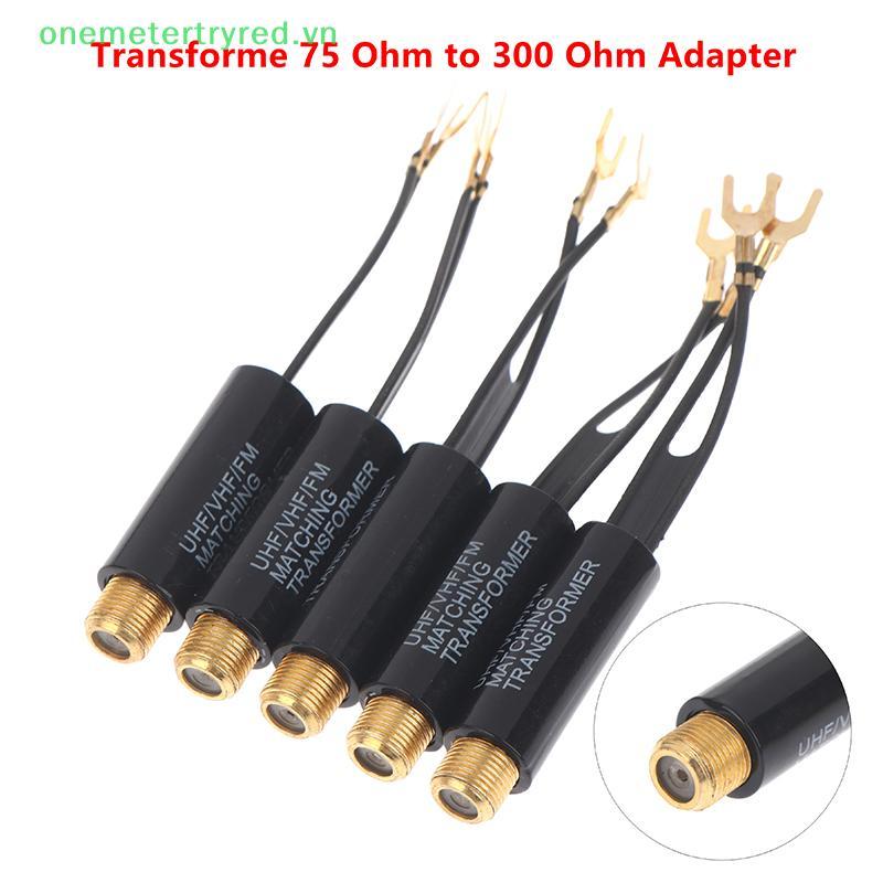 Metertryred 2 / 5 / 10 Chiếc Transforme 75 Ohm Sang 300 Ohm Adapter UHF VHF FM Ăng Ten Biến Áp Chuyể