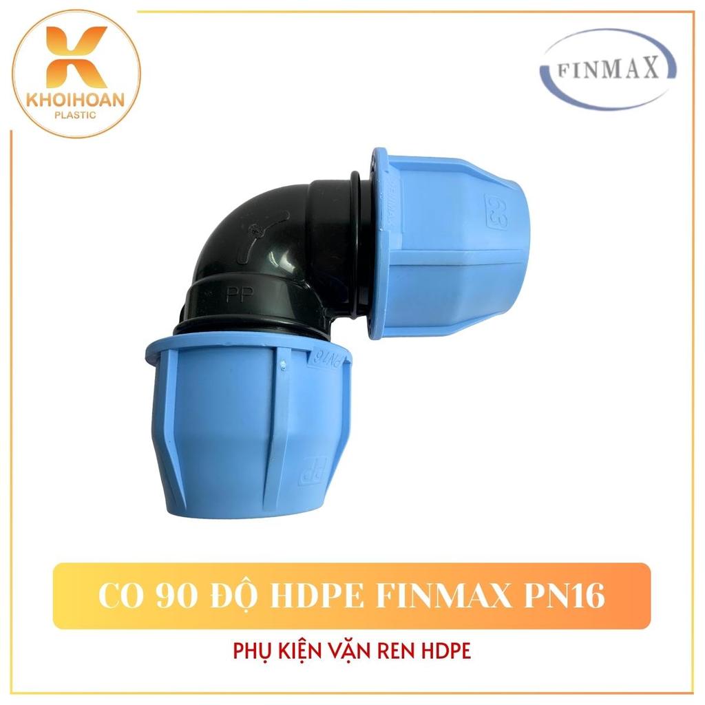 Co HDPE Finmax, Cút Vặn Ren Ống Tưới HDPE | Phi 20, 25, 32, 40 | NPP Khởi Hoàn