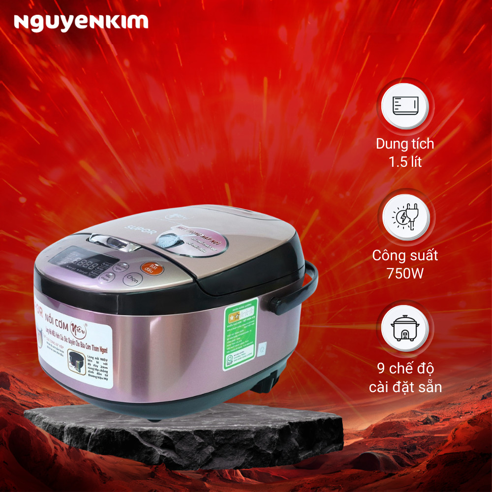 Nồi cơm điện Supor 1.5 lít CFXB40FC33VN-75