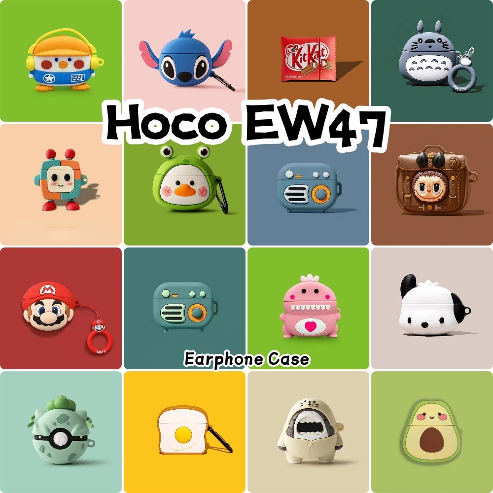 Dành Cho Hoco EW47 Ốp Lưng Hoạt Hình Dễ Thương Silicon Mềm Vỏ Tai Nghe Vỏ NO.5