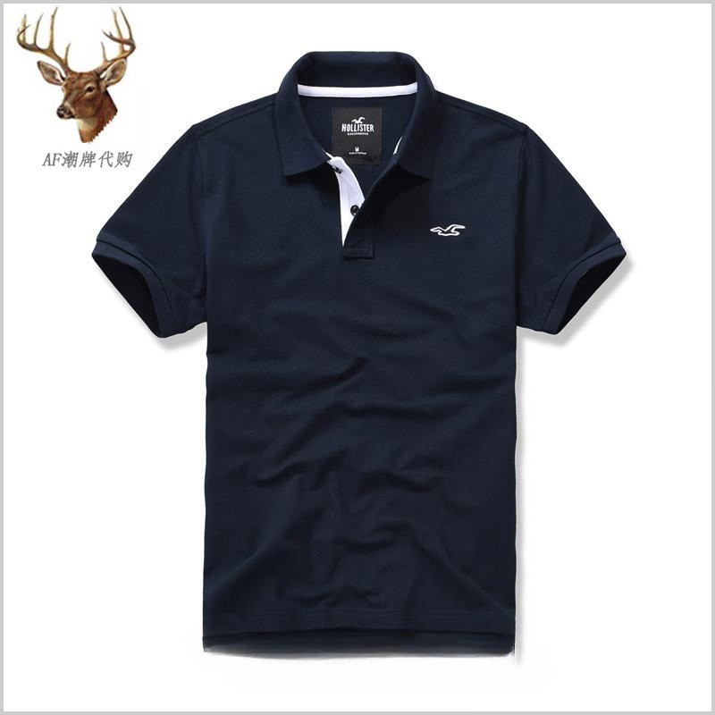 Bán Hot Hollister Nam HCO Seagull In Nhãn Nhỏ POLO Áo Sơ Mi Ve Áo Cổ Điển Mỹ Thể Thao Top
