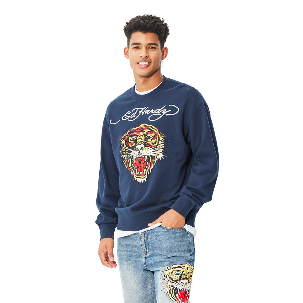 Áo Thun Thể Thao Dài Tay Unisex Ed Hardy, Thở Hơi Tốt