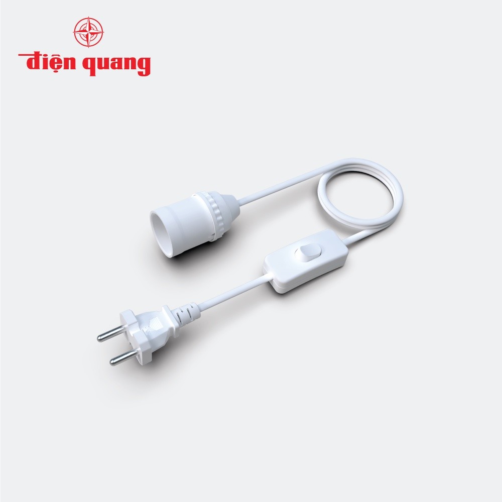 Đui đèn, chuôi đèn E27 liền công tắc Điện Quang ĐQ LH E27