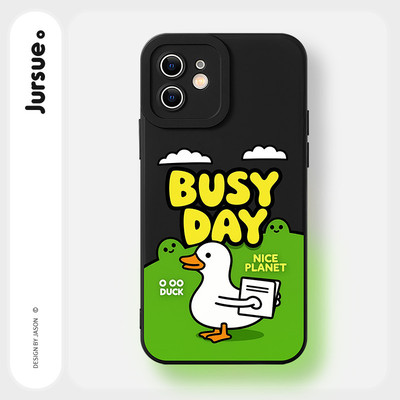 JURSUE Ốp lưng dễ thương đẹp hoạt hình độc lạ Nghệ thuật trừu tượng ngộ nghĩnh nam chống sốc chống bẩn mềm cho iPhone 17 Air 16 15 14 13 12 11 PRO MAX SE 2020 X XR XS ip 8 7 Plus M