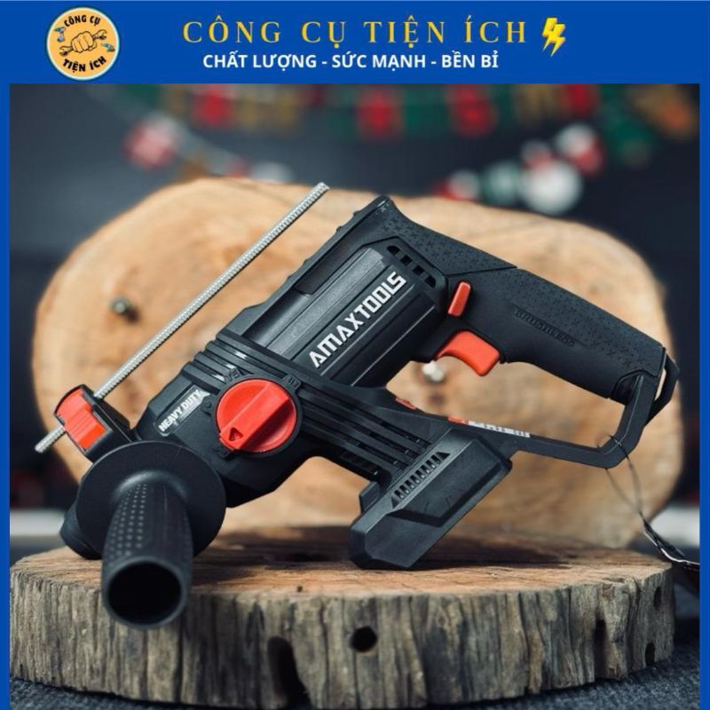 Máy Khoan Bê Tông 3 Chức Năng AMAXTOOLS A3CN22SM, Tần Số Tác Động 5000 Lần/Phút, Khoan Sâu 700mm