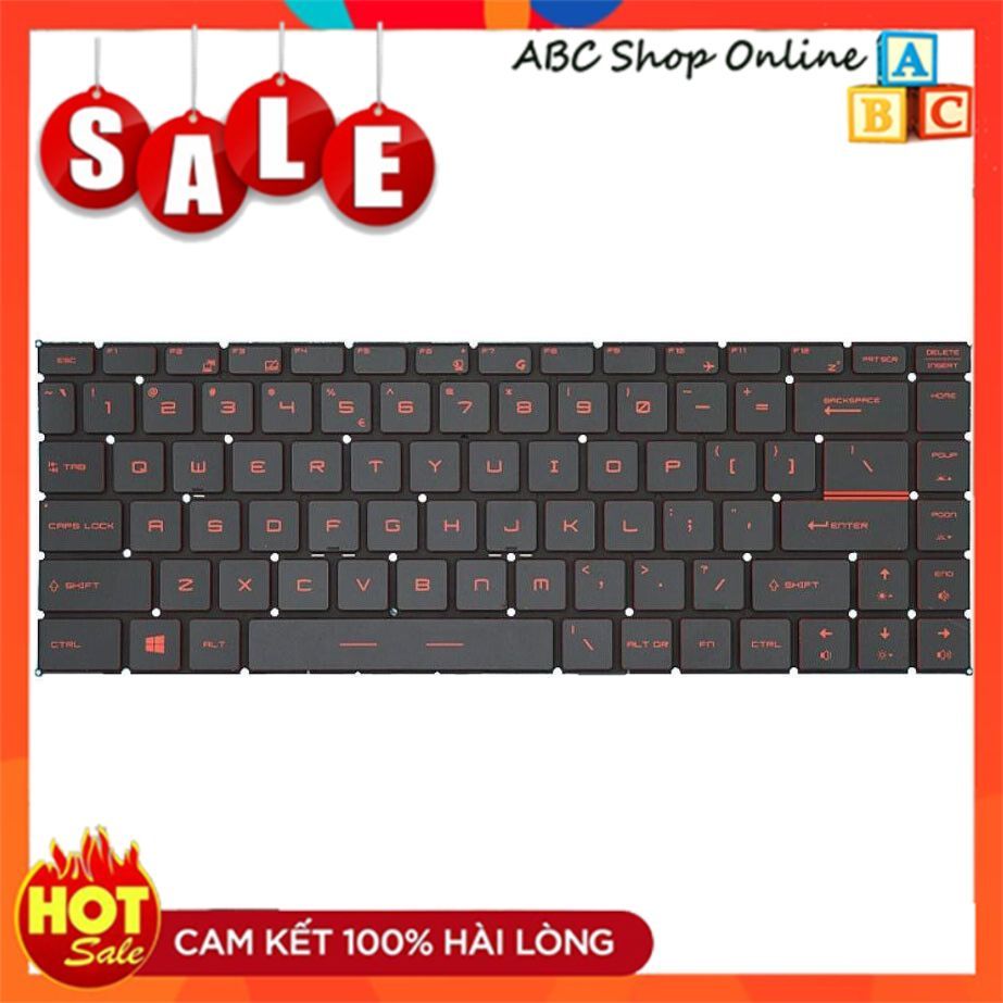 Bàn Phím Laptop MSI GS65 GF63 GF63 8RC GF63 8RD GF63 Thin 9SC Red Backlit