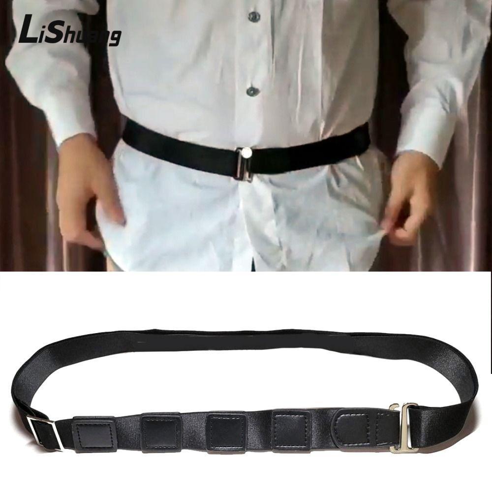 Lishuang Áo Sơ Mi Giữ Thắt Lưng, Áo Sơ Mi Co Giãn Có Thể Điều Chỉnh Cố Định Giá Đỡ, Áo Sơ Mi Chống Trơn Trượt Đa Năng Dây Đeo Chống Nhăn Cho Nam Nữ