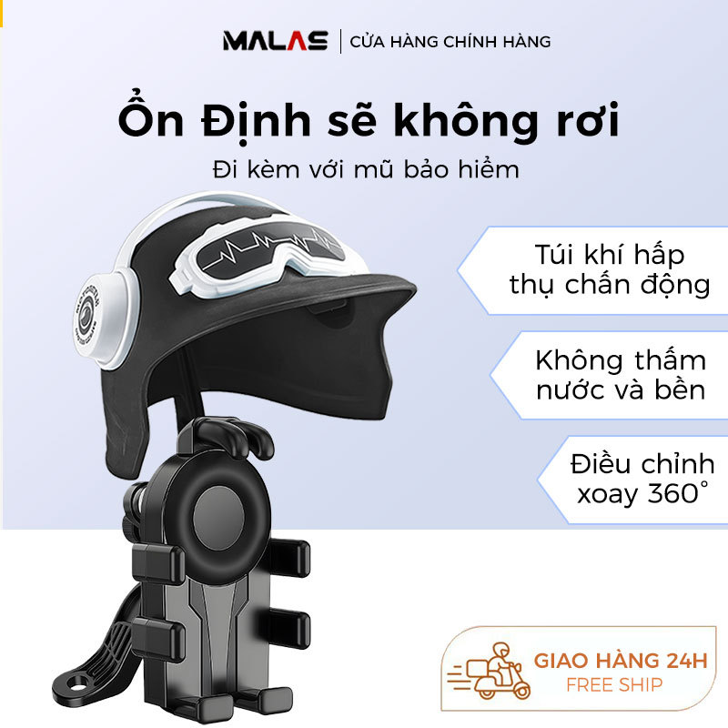  【túi khí giảm xóc】Giá kẹp điện thoại xe máy chống nắng che nắng Mũ Giá đỡ bạch tuộc kẹp điện thoại xe đạp xe máy/xe đạp