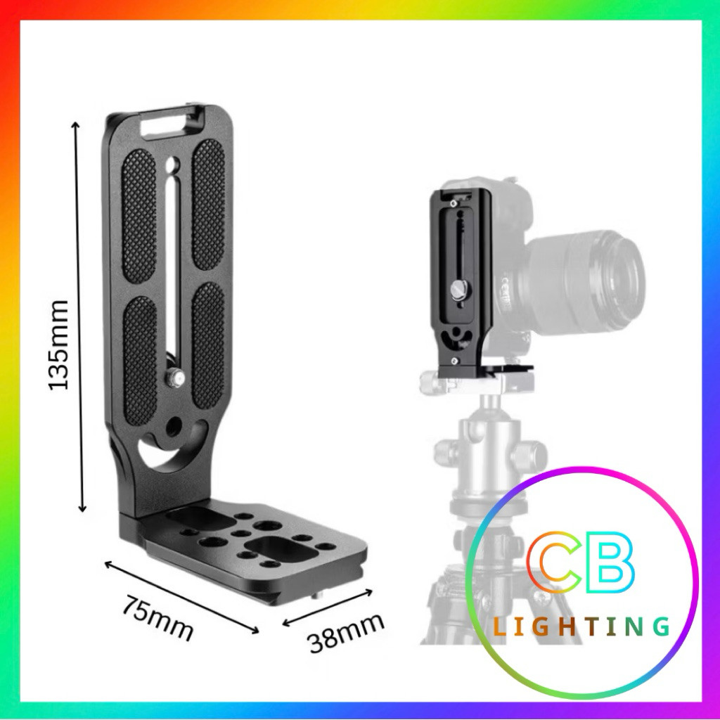 Đế Xoay Dọc Máy Ảnh Chữ L (Quick L Plate Bracket) L-Plate Lật Máy Đa Năng Quay & Chụp Dọc Máy Ảnh