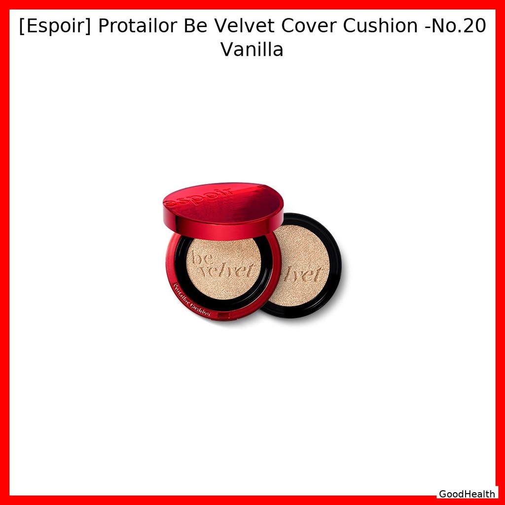 [Espoir] Protailor Be Velvet Cover Cushion -No.20 Vanilla / Korean Cushion Foundation / Velvet Finis
