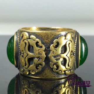 Nhẫn đá quý cờ lê tay kẻ sọc, họa tiết độc đáo