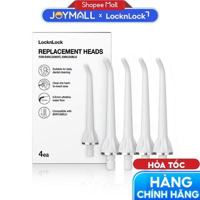 Bộ 4 đầu thay thế máy tăm nước LocknLock ENR126WHT_RB - Hàng chính hãng - JoyMall