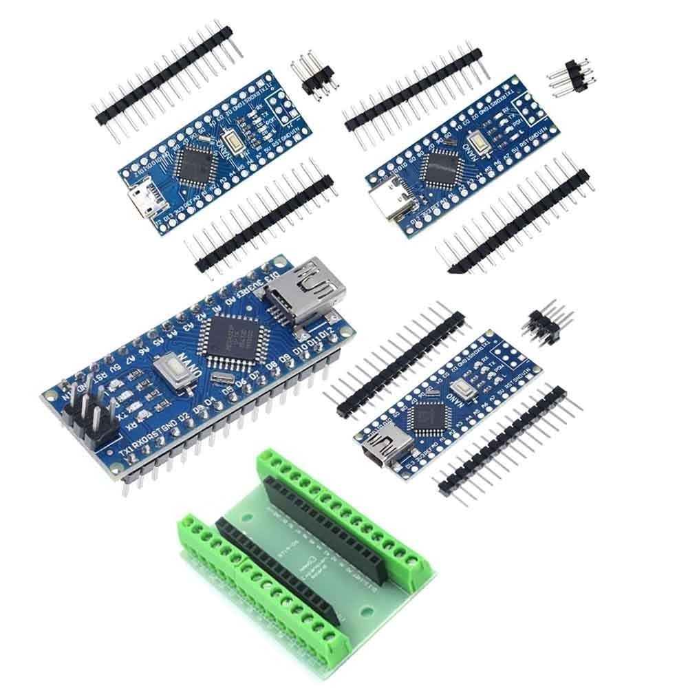 Bộ Điều Khiển Tải Trọng Nano 3.0 Mini / Type-C / Micro USB Cho arduino CH340 USB driver 16Mhz ATMEGA