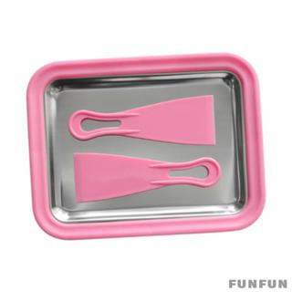 Máy làm kem cuộn tức thì di động có đĩa lạnh và 2 thìa cho các món ăn mùa hè