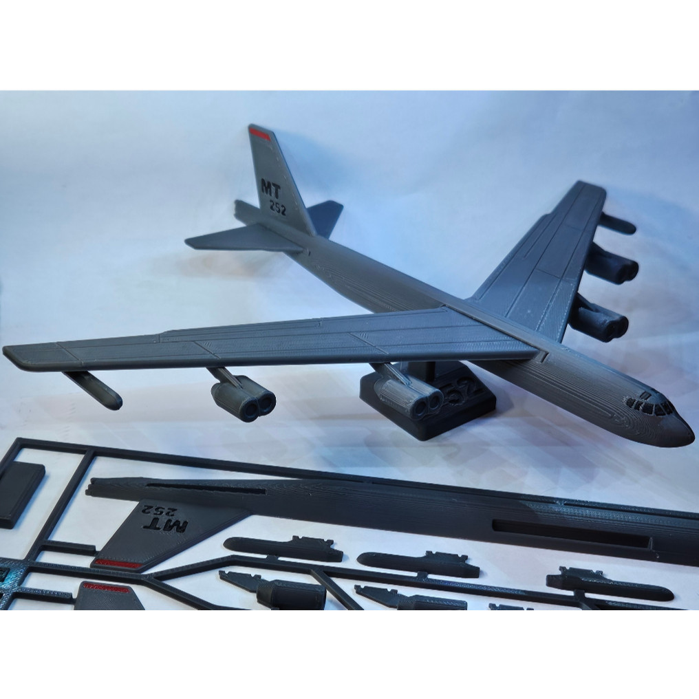 Mô hình máy bay ném bom B52 tỉ lệ 1:48 | Pháo đài bay chiến lược, bộ kit lắp ráp in 3D