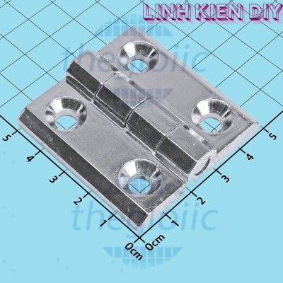 HL050-2 Bản Lề Tủ Điện Màu Bạc 50mm Linh Kiện DIY