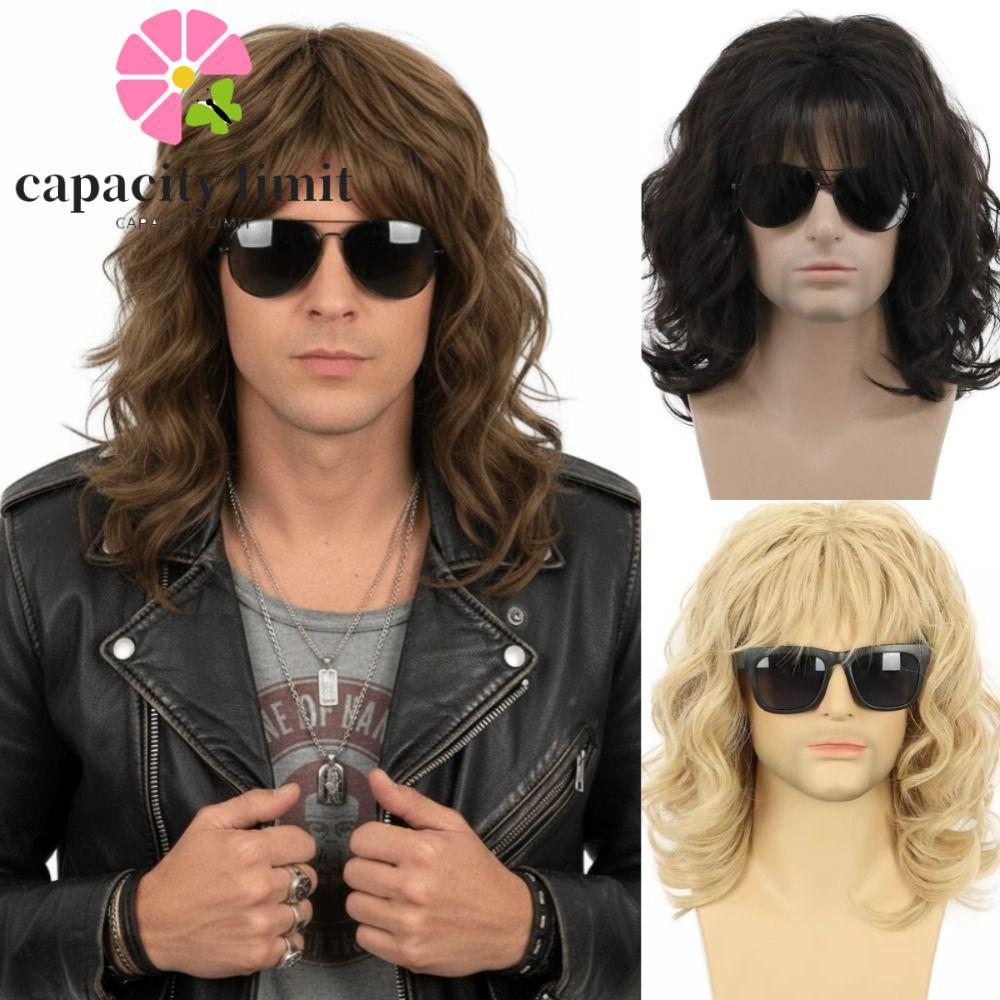 Tóc giả cosplay nam - Xoăn tự nhiên, phù hợp style hippie và hàng ngày