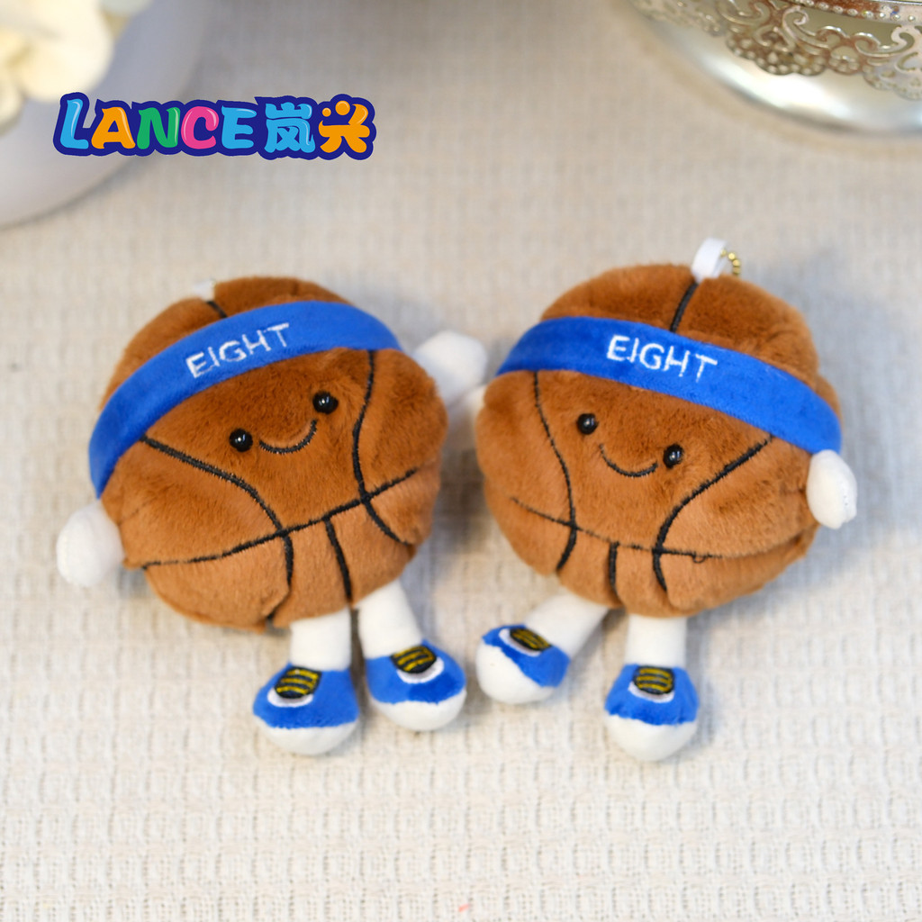 4Inch-sized ball games10CM Plush basketball rocking doll