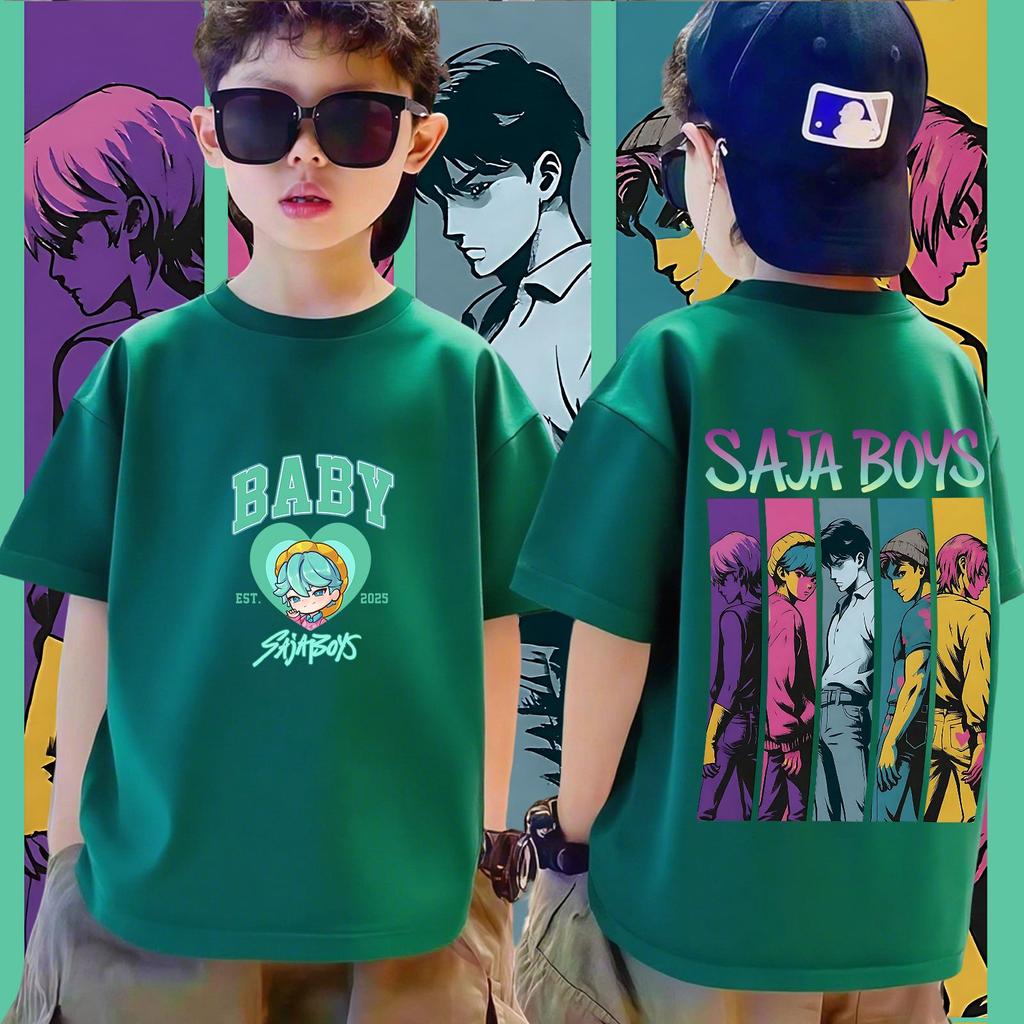 saja Boys T-shirt size 3-12 áo lớn 10-1 tuổi trẻ em giảm giá