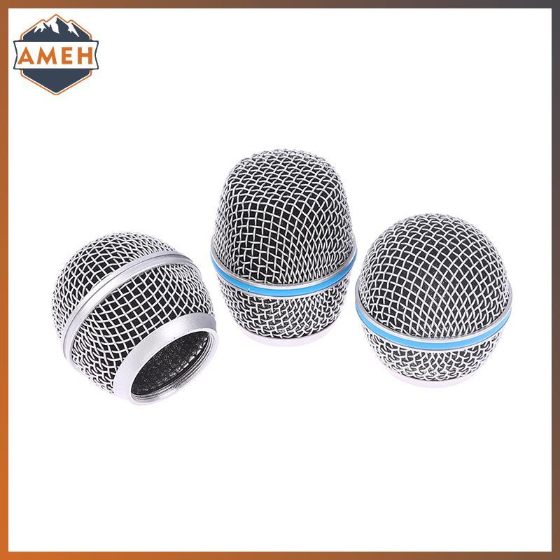 Technicolorepic Micro Đầu Thay Thế Lưới Thép Micro Cầm Tay Lưới Nướng Đầu Phù Hợp Với Shure Beta 57A