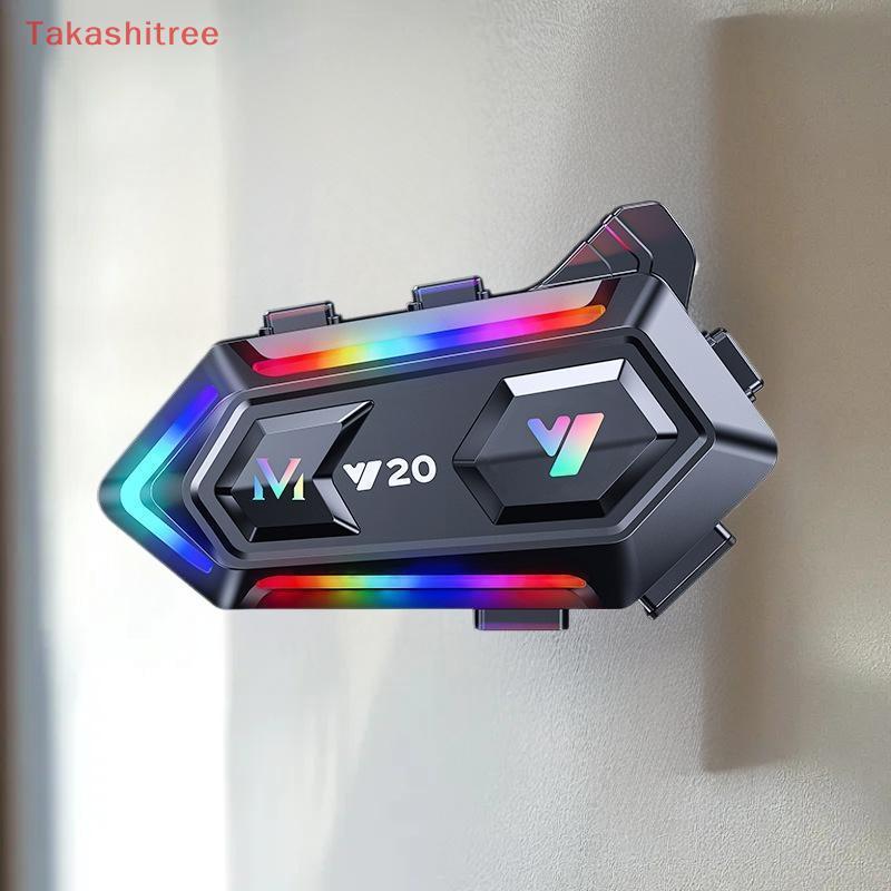 (Takashitree) Y20 Mũ Bảo Hiểm Xe Máy Tai Nghe Xe Máy Chống Thấm Nước Mũ Bảo Hiểm Stereo RGB Tai Nghe