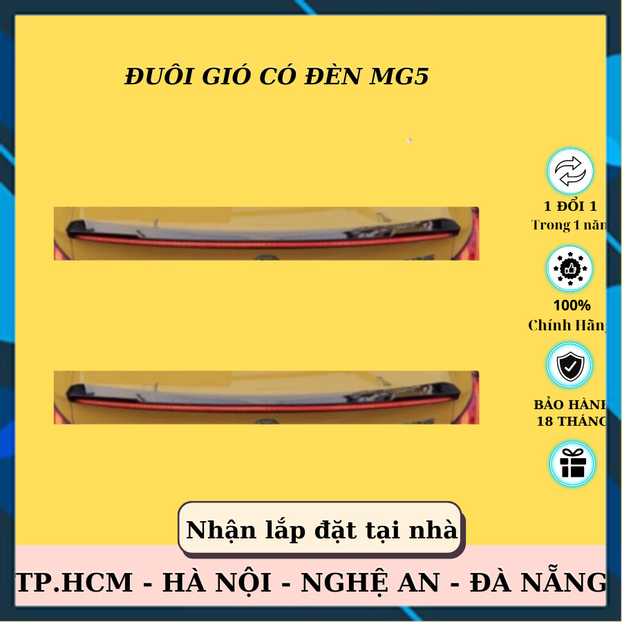[Hàng mới về] Đuôi gió có đèn MG5, đuôi gió mg5